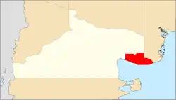 Location of Adolfo Alsina within Río Negro