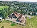 Aerial perspective of the former Standard Brickworks at Federation Street Box Hill