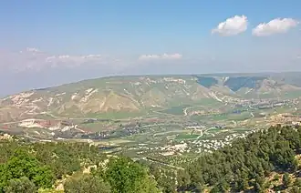 A view of Al-Himma in the Jordan Valley of Bani Kinanah Department