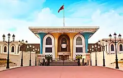 Image 13Al-Alam Palace is one of the most famous landmarks in Oman (from Tourism in Oman)
