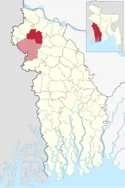 Location of Alamdanga