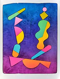 Swing, lithograph 70 x 54&nbsp;cm, 1995