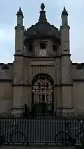 The gates on Radcliffe Square