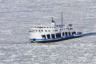 Frozen Saint Lawrence River