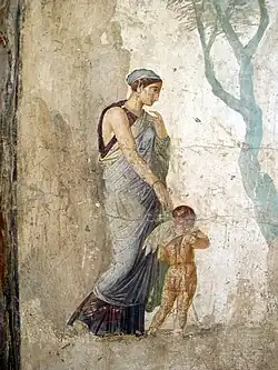 Mosaic of a robed Peitho