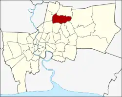 Khet location in Bangkok