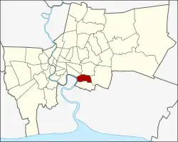 Khet location in Bangkok