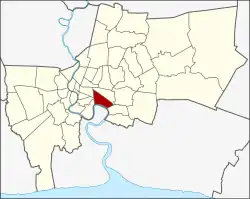 Khet location in Bangkok