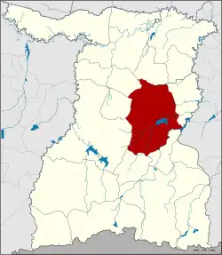District location in Surin province