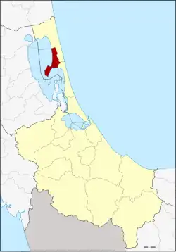 District location in Songkhla province