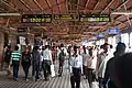 Crowd inside a FoB at Andheri station