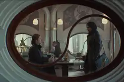 Vel and Cinta meet in a cafe on Ghorman