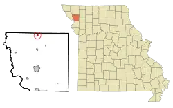 Location of Bolckow, Missouri