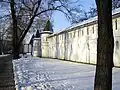 The fortified monastery used to protect approaches to Moscow from the south.