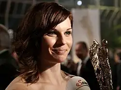 Veith receiving "Newcomer of the Year" Award in November 2011