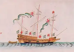 The galleass Greyhound