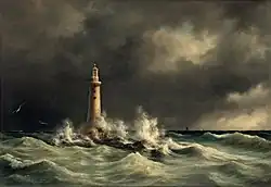 Painting of the lighthouse in 1846.