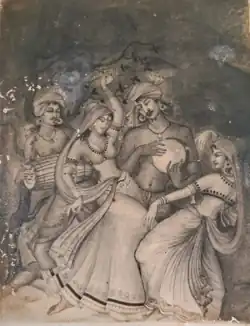 Oil painting in the traditional style