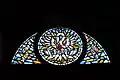 Stained glass window in the Church of Saint-Just