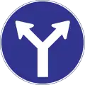 Turn left and right ahead