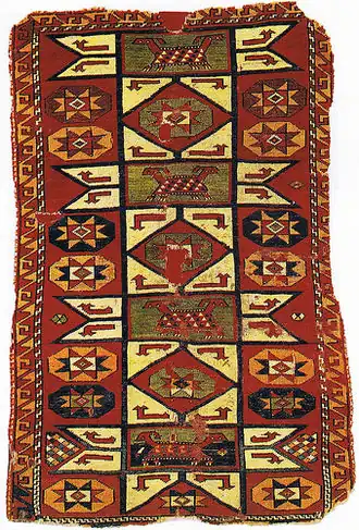 Armenian carpet with animal