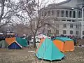 2008 protests: Tents set up