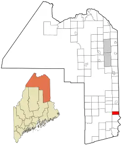 Location of Cary, Maine