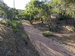 Arroyo de la Piedra at confluence with Arroyo Barranca