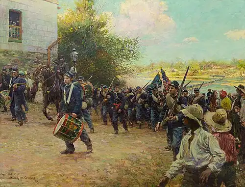 The Third Minnesota Entering Little Rock by Stanley M. Arthurs