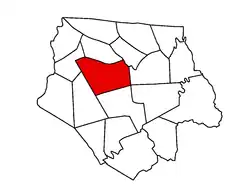 Location of Clifton Township within Ashe County