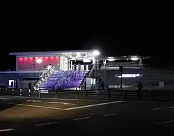 Station During the Night in Winter December 2021