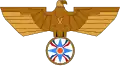 The Assyrian Eagle Scouts of Australia emblem incorporates elements of the Assyrian flag