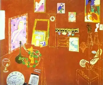 Henri Matisse, L'Atelier Rouge, 1911, oil on canvas, 162 × 130&nbsp;cm., The Museum of Modern Art