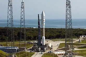 Atlas V on launch pad