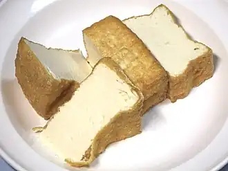 Atsuage, thick fried tofu