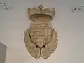 Coat of arms of Carafa from a demolished building, now located at Auberge d'Italie