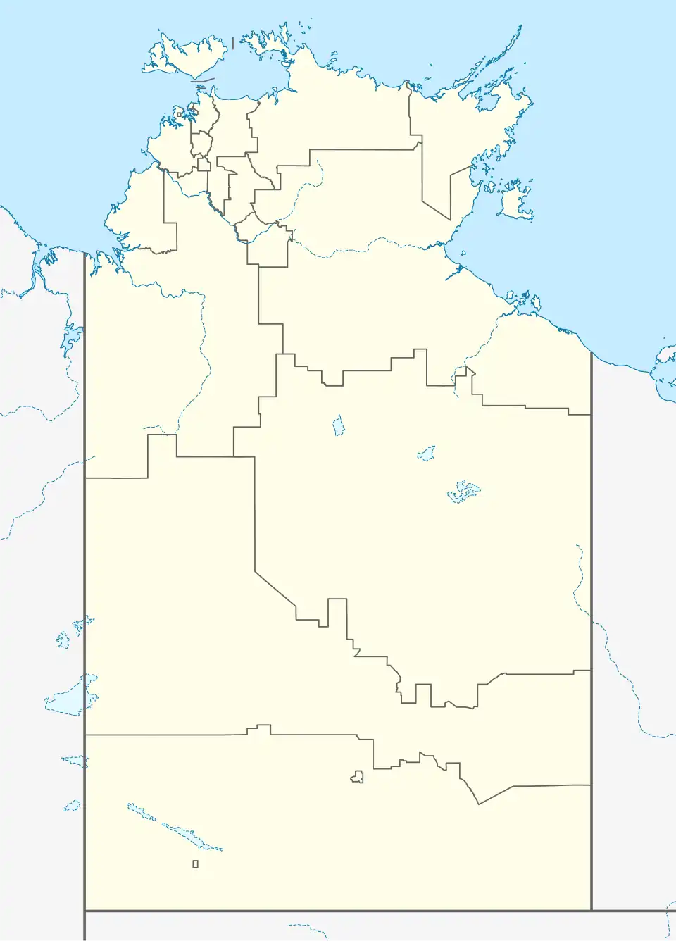 Central Australia is located in Northern Territory