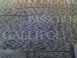 Detail of town names, forming in larger type the name of Gallipoli