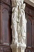 Trumeau of the main portal of Saint-Lazare Cathedral