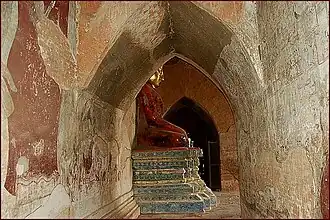 Frescoes inside a temple