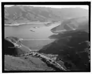 Looking east over reservoir