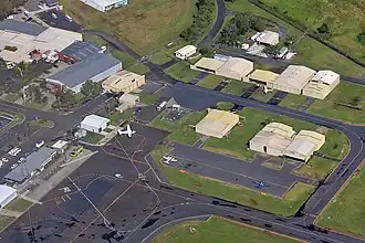 Ballina Airport general aviation hangars