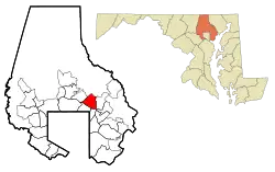 Location of Carney, Maryland