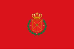 Flag of Navarre during the Franco era and the transitional period towards democracy (1937–1981)