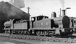 Bank Hall Locomotive Depot in 1948: two ex-Lancashire & Yorkshire engines, 1F 0-6-0T No. 11535 and Class 30 6F 0-8-0 No. 12782.