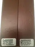 Basswood compared to faux wood