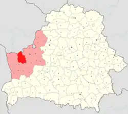 Location of Shchuchyn district