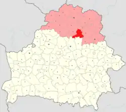 Location of Chashniki district