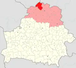 Location of Verkhnyadzvinsk district