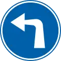 D1c: Turn left ahead